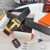 693201763a89a121ed550725 Hermès H Belt, New Arrival, Stainless Steel H Internal Buckle, ZP Synchronized Engraved Logo, 3.8cm Width, Premium Crocodile Belly and Top Layer Calfskin Leather