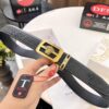 Versace Automatic Buckle Belt, Custom Embossed Top-Grade Imported Calfskin with Fine Grain, 3.5cm Width, Luxury Business Formal Belt with Steel Hardware