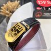 693201b03a89a121ed55076d Versace Medusa Head Belt – Original Factory Direct, Italian Imported Top Grain Calfskin, Wine Red Plain Texture, 3.8cm Width, Authentic NXP Chip Tag