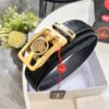 693201b13a89a121ed55077c Versace Automatic Buckle Belt, Custom Embossed Top-Grade Imported Calfskin with Fine Grain, 3.5cm Width, Luxury Business Formal Accessory