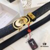 693201b53a89a121ed5507aa Versace Automatic Buckle Belt, Custom Embossed Top Grain Imported Leather, Fine Grain Cowhide, 3.5 cm Width, Luxury Business Formal Belt with Steel Automatic Slide Buckle