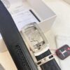 Versace Automatic Buckle Belt, Custom Calfskin with Medusa Embossing, Top-Quality Business Formal Accessory