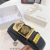 693201b93a89a121ed5507dd Versace Belt, New Style, Genuine Top-Layer Cowhide with Medusa Embossing, Fashionable Streetwear Design, Soft Leather Texture, Precision Stainless Steel Hardware, 3.8cm Width