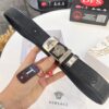 693201b93a89a121ed5507e1 Versace Belt New Style Genuine Leather with Medusa Head Embossing Fashion Brand Steel Buckle 3.8cm Width