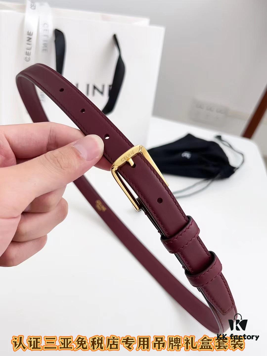 Sanya Tax-Free Genuine Latest Packaging Gift Box: Celine Original Batch Goods, 1.8cm Width