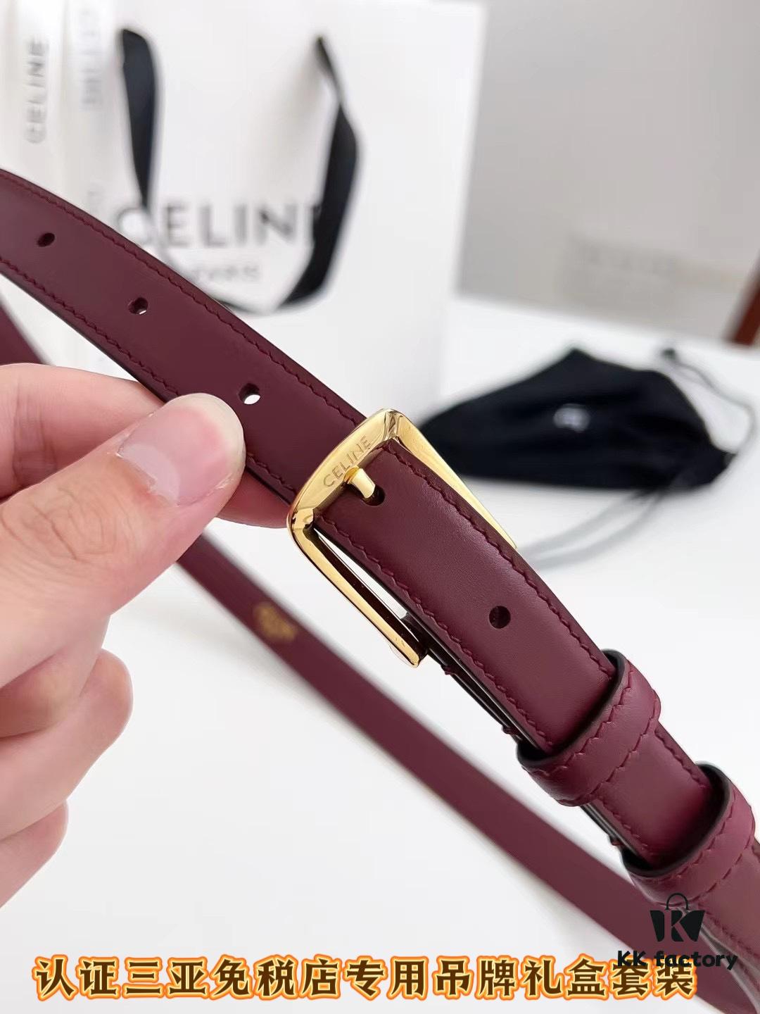Sanya Tax-Free Genuine Latest Packaging Gift Box: Celine Original Batch Goods, 1.8cm Width