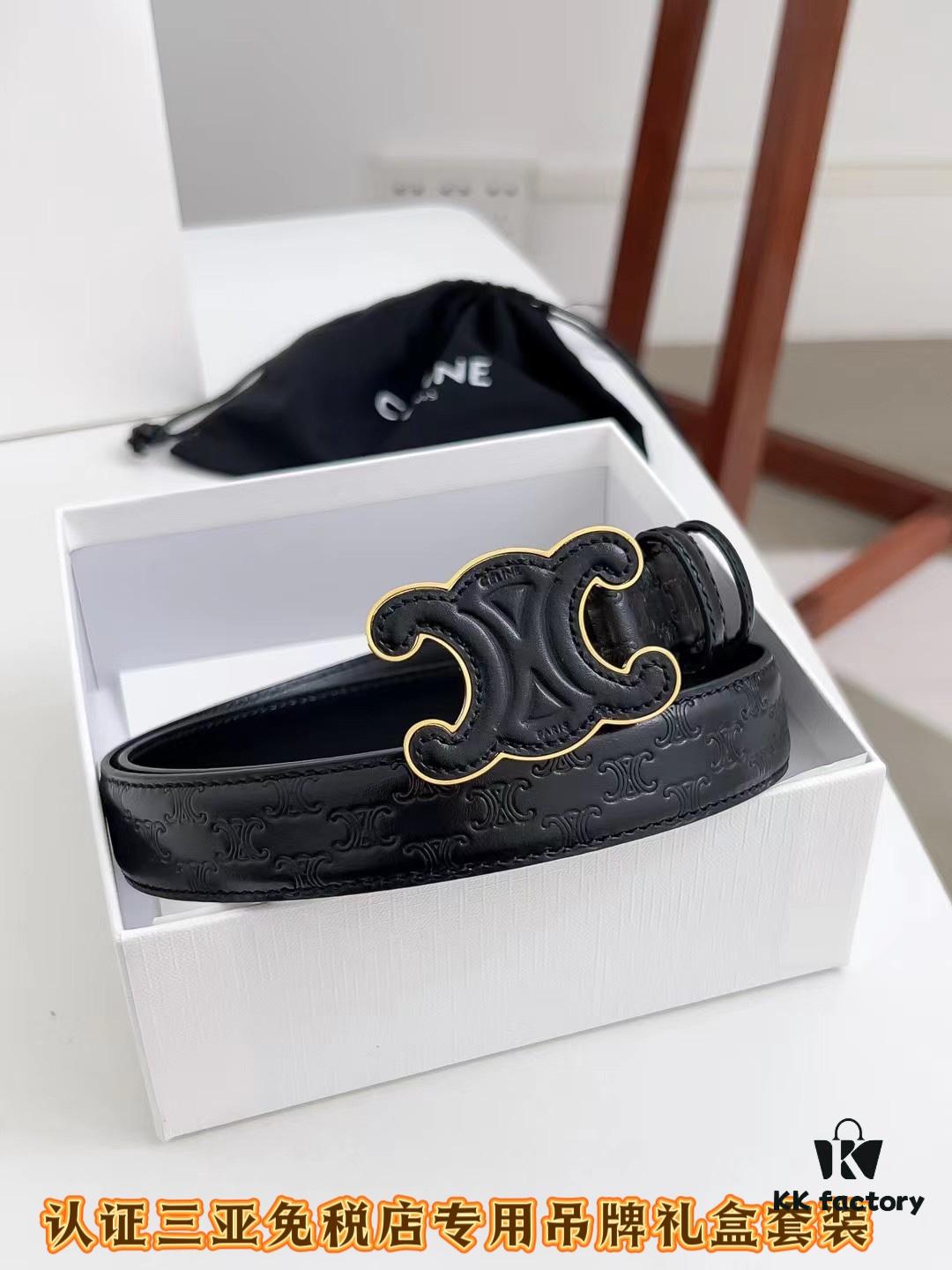 693201c33a89a121ed55083a Sanya Tax-Free Genuine Latest Packaging Gift Box: Celine Original Single Item, 2.4cm Width