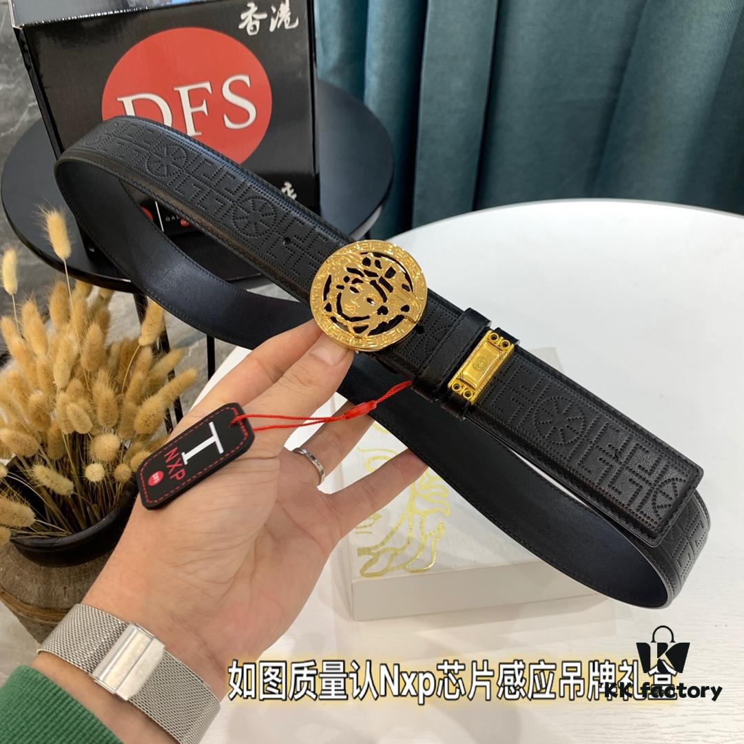 693201c73a89a121ed550869 Mephisto Belt - Original Factory Direct, Hong Kong Tax-Free Gift Box, Versace Style New Authentic Hardware, Italian Imported Top Grain Calfskin Leather, 3.8cm Width