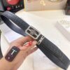 Versace Automatic Buckle Belt, Custom Embossed Top Grain Imported Leather with Fine Grain Calfskin, 3.5cm Width, Premium Business Formal Belt