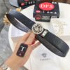 693201c83a89a121ed55087e Versace Belt, New Style, Top-Quality Embossed Full-Grain Calfskin with Double-Sided Usage, Fashion Luxury Brand, 3.8cm Width