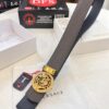 693201c93a89a121ed550889 Versace Belt, New Arrival, Top-Quality Full-Grain Calfskin with Medusa Embossing, Fashionable Dual-Sided Design, Soft Leather Feel, Stainless Steel Hardware, 3.8cm Width
