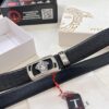693201ca3a89a121ed550891 Versace Automatic Buckle Belt, Custom Embossed Top-Grade Imported Calfskin, Fine Grain Leather with Wax Thread Stitching, 3.5cm Width, Premium Business Formal Belt