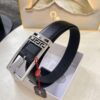 693201ca3a89a121ed550897 Versace Belt for Men, Genuine Imported Calfskin Leather, Slim 3.5cm Width, Top-Quality Business Formal Belt with Medusa Head Buckle