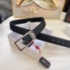 693201cb3a89a121ed550899 Versace Belt for Men, Genuine Imported Calfskin Leather, Slim 3.5cm Width, Top-Quality Business Formal Belt with Medusa Head Buckle