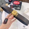 Versace Belt, New Style, Top-Quality First-Layer Cowhide with Medusa Embossing, Fashionable Soft Leather, Reversible Design, Stainless Steel Hardware, 3.8cm Width