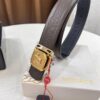 Versace Belt, New Style, Top-Quality First-Layer Cowhide with Medusa Embossing, Fashionable Soft Leather, Reversible Design, Stainless Steel Hardware, 3.8cm Width