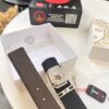 693201cd3a89a121ed5508ab Versace Belt, New Style, Top-Quality Full-Grain Calfskin with Medusa Embossing, Fashionable Design, Soft Leather Feel, Reversible Use, Stainless Steel Hardware, 3.8cm Width