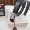 693201cd3a89a121ed5508ad Versace Belt, New Style, Top-Quality Full-Grain Calfskin with Medusa Embossing, Fashionable Design, Soft Leather Feel, Reversible Use, Stainless Steel Hardware, 3.8cm Width