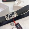 693201d03a89a121ed5508bf Versace Belt, Genuine Italian Crocodile Grain Top Layer Calfskin Leather, Hollow Stainless Steel Hardware, 3.8cm Width, Duty-Free Hong Kong T Gift Box Edition 🎁