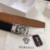 693201d13a89a121ed5508d5 Versace Belt, New Arrival, Top Quality Genuine Leather with Medusa Head Embossing, Fashion Luxury Brand Belt for Men