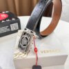 693201d23a89a121ed5508d8 Versace Belt, New Arrival, Top Quality Genuine Leather with Medusa Head Embossing, Fashion Luxury Brand Belt for Men