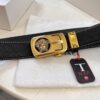 693201d23a89a121ed5508dc Versace Automatic Buckle Belt, Custom Embossed Top-Grade Imported Calfskin with Fine Grain, 3.5cm Width