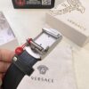 693201d33a89a121ed5508e5 Versace Automatic Buckle Belt, Custom Embossed Top Grain Imported Leather with Fine Calfskin, 3.5cm Width