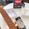 693201d33a89a121ed5508ea Versace Belt, New Arrival, Top-Quality Genuine Leather with Medusa Head Embossing, Soft Touch, Stainless Steel Hardware, Fashionable Streetwear Style, 3.8cm Width