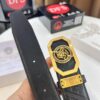 693201d43a89a121ed5508f8 Versace Belt, New Arrival, Top-Quality Genuine Leather with Medusa Head Embossing, Fashionable Streetwear Style, Soft Leather Texture, Precision Stainless Steel Hardware, 3.8cm Width