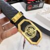 693201d43a89a121ed5508fa Versace Belt, New Arrival, Top-Quality Genuine Leather with Medusa Head Embossing, Fashionable Streetwear Style, Soft Leather Texture, Precision Stainless Steel Hardware, 3.8cm Width