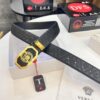 693201d43a89a121ed5508fb Versace Belt, New Arrival, Top-Quality Genuine Leather with Medusa Head Embossing, Fashionable Streetwear Style, Soft Leather Texture, Precision Stainless Steel Hardware, 3.8cm Width
