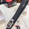 693201d53a89a121ed550901 Versace Belt 2023 New Arrival Genuine Top Grain Calfskin Leather Belt with Medusa Head Embossing, Fashion Luxury Brand Men's Waistband, Soft Leather Feel, Stainless Steel Hardware, 3.8cm Width