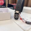 693201d53a89a121ed550902 Versace Belt 2023 New Arrival Genuine Top Grain Calfskin Leather Belt with Medusa Head Embossing, Fashion Luxury Brand Men's Waistband, Soft Leather Feel, Stainless Steel Hardware, 3.8cm Width