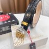 Versace Genuine Leather Belt with Medusa Buckle – Original Order, Italian Imported Calfskin, Crocodile Texture, 3.8cm Width