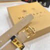 693201d63a89a121ed550915 Burberry Equestrian Women's Leather Belt, Top-Quality Full-Grain Calfskin with Steel Buckle, 2.0cm Width, Fashionable and Soft to Touch