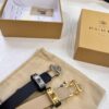 693201d73a89a121ed550919 Burberry Equestrian Women's Leather Belt, Top-Quality Full-Grain Calfskin with Steel Buckle, 2.0cm Width, Fashionable and Soft to Touch