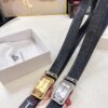 693201ea3a89a121ed550927 VERSACE Automatic Buckle Belt - Premium Top Grain Imported Leather with Medusa Embossing, 3.5cm Width, Smooth Slide Track Clasp
