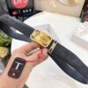 Versace Automatic Buckle Belt Genuine Calfskin Embossed with Medusa Head