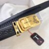 Versace Automatic Buckle Belt Genuine Calfskin Embossed with Medusa Head