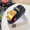 Versace Automatic Buckle Belt Genuine Calfskin Embossed with Medusa Head