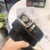 693201ee3a89a121ed550931 Versace Medusa Leather Belt - Original Factory Order, Italian Imported Top Grain Calfskin, Wine Red Plain Weave, 3.8cm Width
