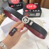 693201f73a89a121ed550936 Versace Medusa Belt - Authentic Original Order, Italian Imported Top Grain Calfskin, Wine Red Plain Texture, 3.8cm Width