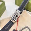 693201fd3a89a121ed550947 Master's Recommendation 🎺🎺 Real Photo Gucci Automatic Buckle Leather Belt, Embossed Full-Grain Cowhide, Top-Quality Business Formal Belt, Smooth Gliding Automatic Mechanism, Soft Feel, Premium Stainless Steel Exterior Hardware, 3.5 cm Width