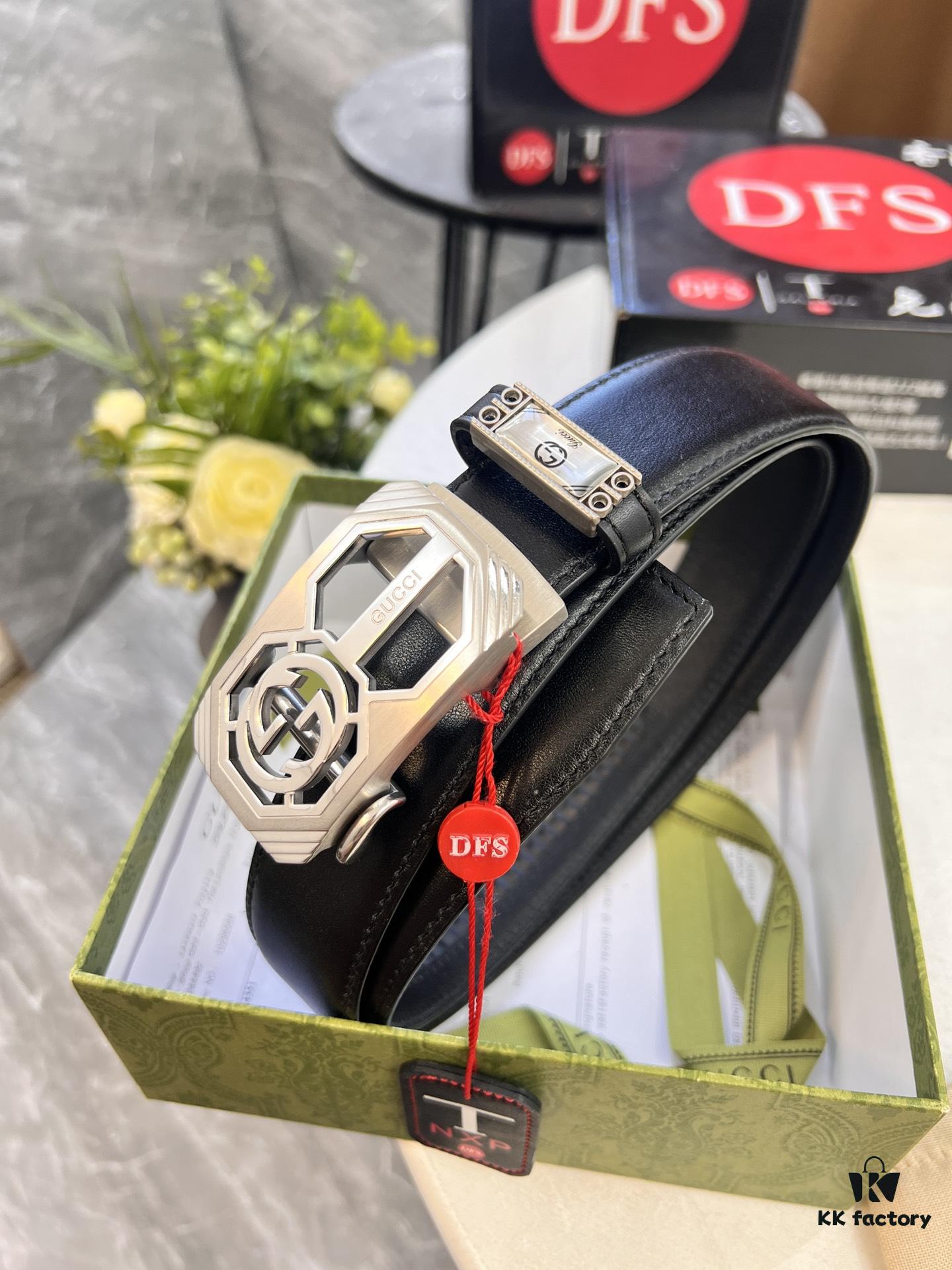 693201fd3a89a121ed550948 Master's Recommendation 🎺🎺 Real Photo Gucci Automatic Buckle Leather Belt, Embossed Full-Grain Cowhide, Top-Quality Business Formal Belt, Smooth Gliding Automatic Mechanism, Soft Feel, Premium Stainless Steel Exterior Hardware, 3.5 cm Width
