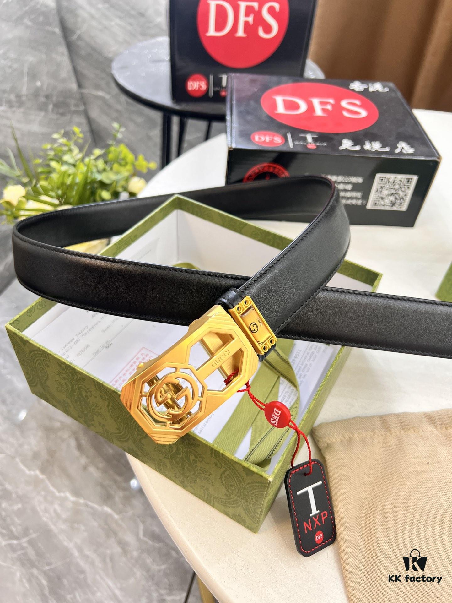 693201fd3a89a121ed55094f Gucci Automatic Buckle Belt, Embossed Full-Grain Cowhide, 3.5cm Width, Top-Quality Business Formal Belt with NXP Anti-Counterfeit Chip