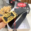 693202073a89a121ed55095b Versace Belt - Original Factory Direct, Genuine NXP RFID Tag, Hollow Stainless Steel Hardware, Italian Crocodile Grain Top Layer Calfskin Leather, 3.8cm Width, Double-Sided Wear, Fashion Show Style