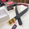 693202083a89a121ed550966 Versace Genuine Leather Belt with Medusa Head Buckle, Italian Imported Top Grain Calfskin, 3.8cm Width, Duty-Free Authenticity Verified by NXP Chip
