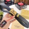 693202173a89a121ed55096e Burberry Equestrian Automatic Buckle Belt, Genuine Full-Grain Calfskin, 3.5cm Width, Top-Quality Business Formal Belt with Polished Stainless Steel Hardware