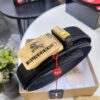 693202183a89a121ed550972 Burberry Equestrian Automatic Buckle Belt, Genuine Full-Grain Calfskin, 3.5cm Width, Top-Quality Business Formal Belt with Polished Stainless Steel Hardware