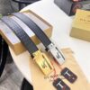 693202183a89a121ed55097b Burberry Equestrian Automatic Buckle Leather Belt, Newest Design, Full-Grain Cowhide with Original Factory Embossing, 3.5 cm Width, Top-Quality Business Formal Belt